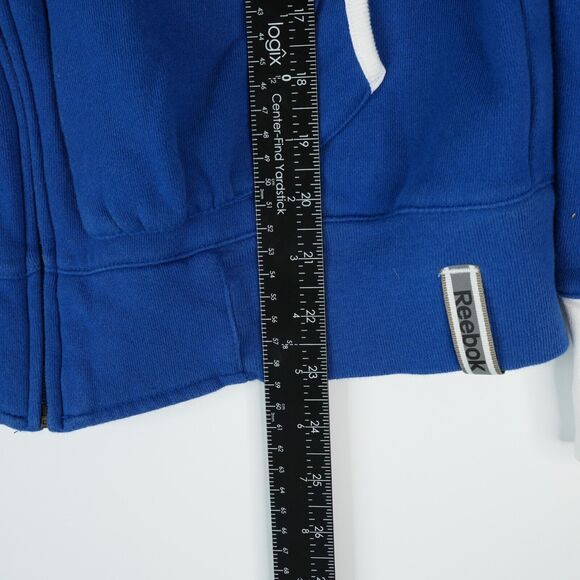 NFL Team Apparel Reebok Indianapolis Colts Womens L Full Zip Hoodie Sweatshirt - Picture 7 of 7